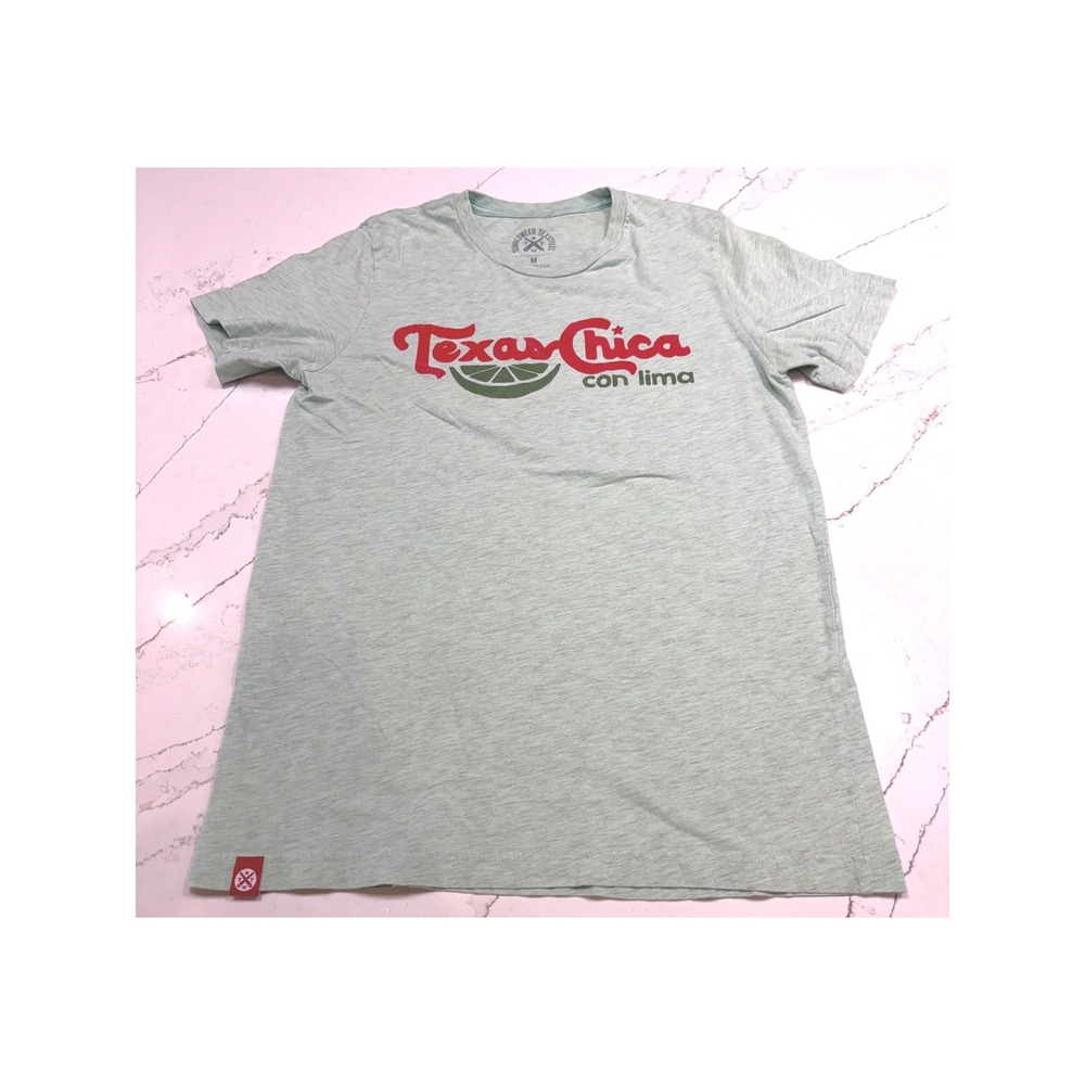 Tumbleweed Texstyles Texas Chica Con Lima Graphic T Heather Mint‎ Green Womens M